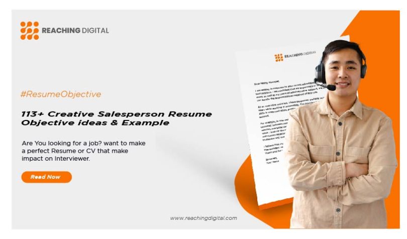 Salesperson Resume Objective