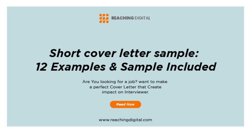 Short Cover Letter Sample 12 Examples And Sample Included