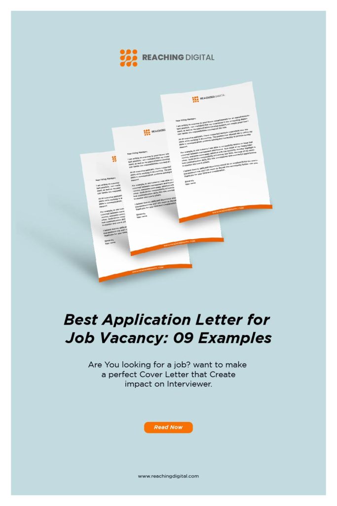 best application letter for job vacancy