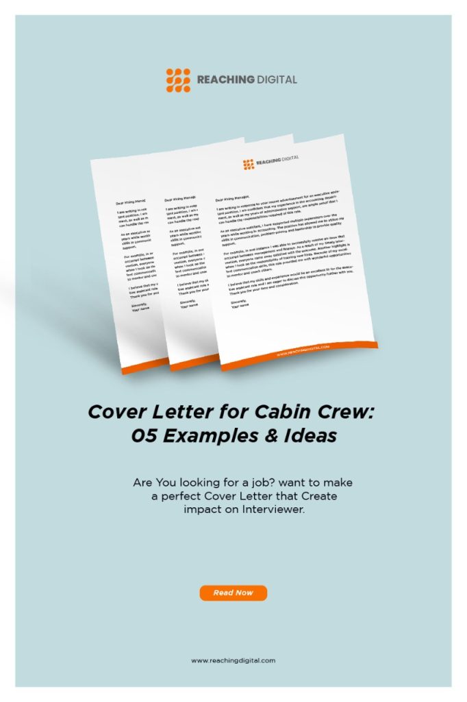 cabin crew cover letter for freshers