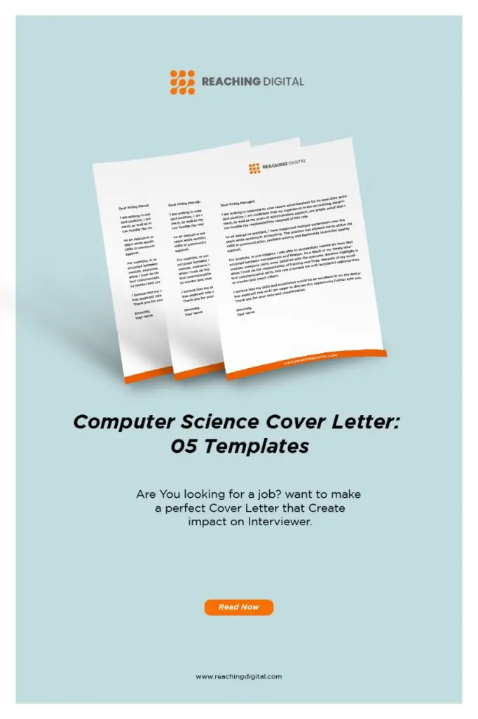 computer science cover letter examples