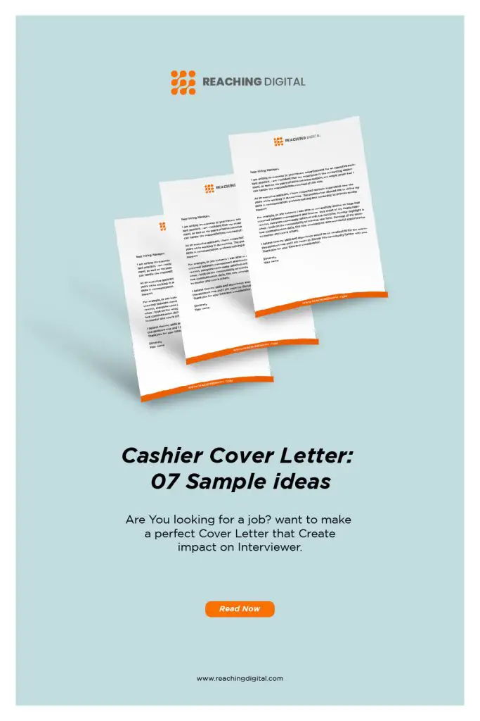 cover letter for cashier with no experience