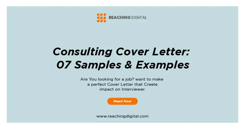 cover letter for consulting job