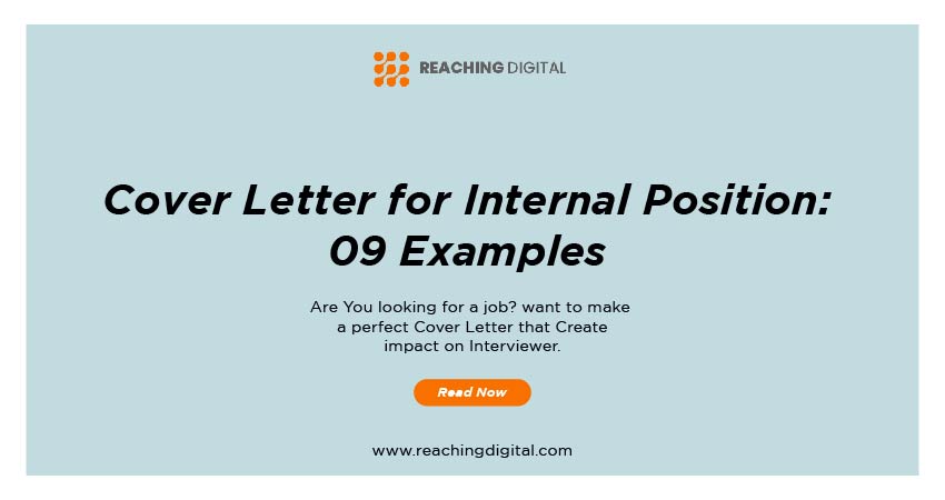 cover letter for internal position format