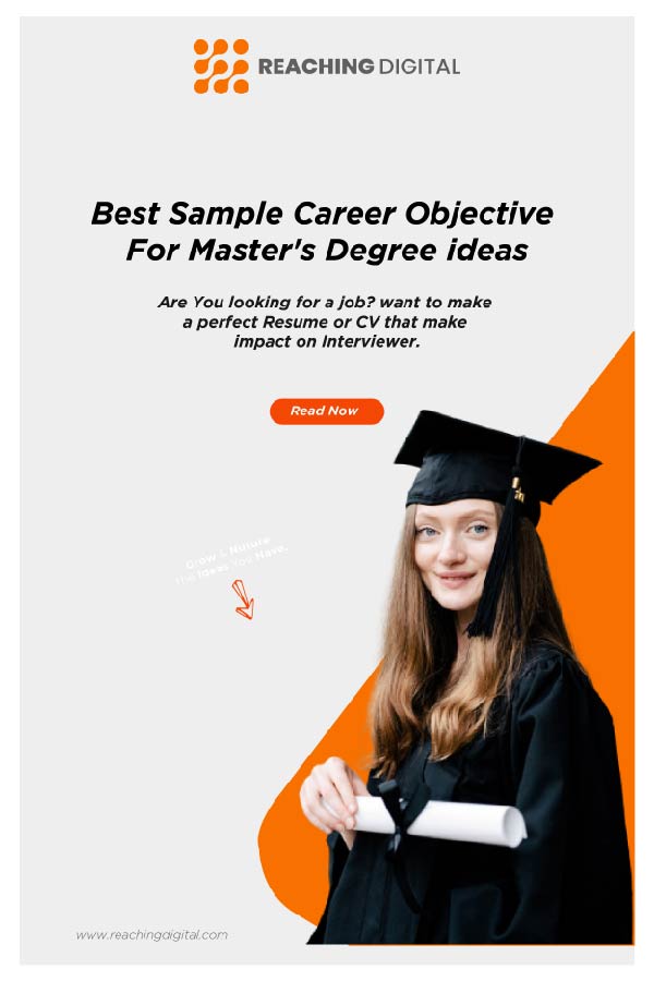 cv objective for masters application