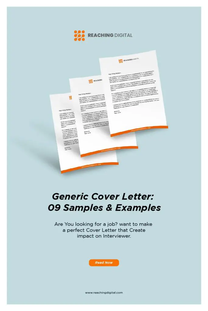 generic cover letter template