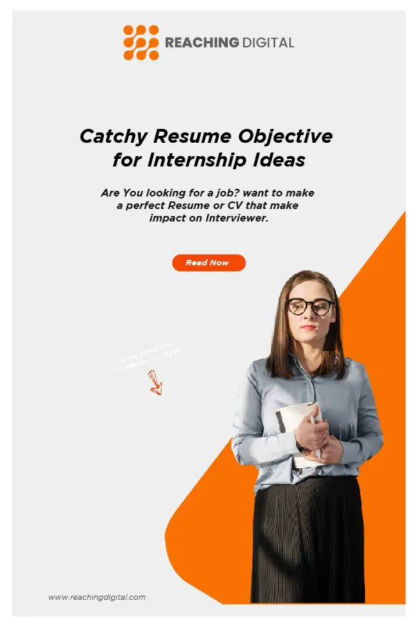 internship objective resume example