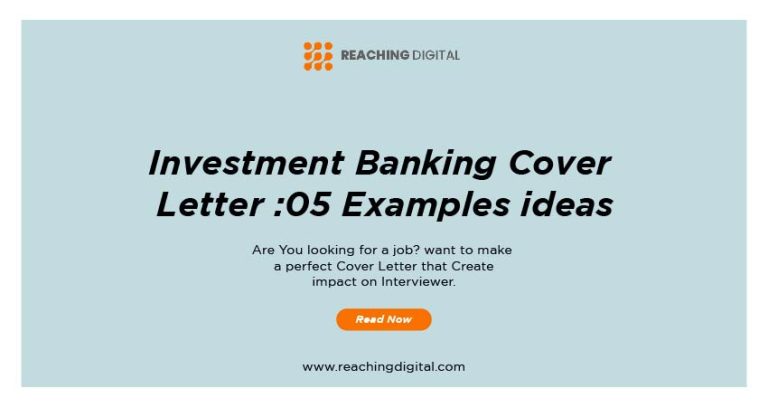 technology investment banking cover letter