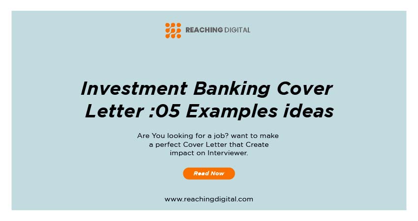 investment banking cover letter sample