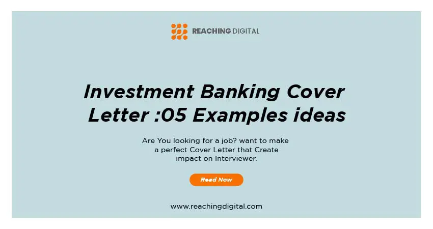 investment banking cover letter sample