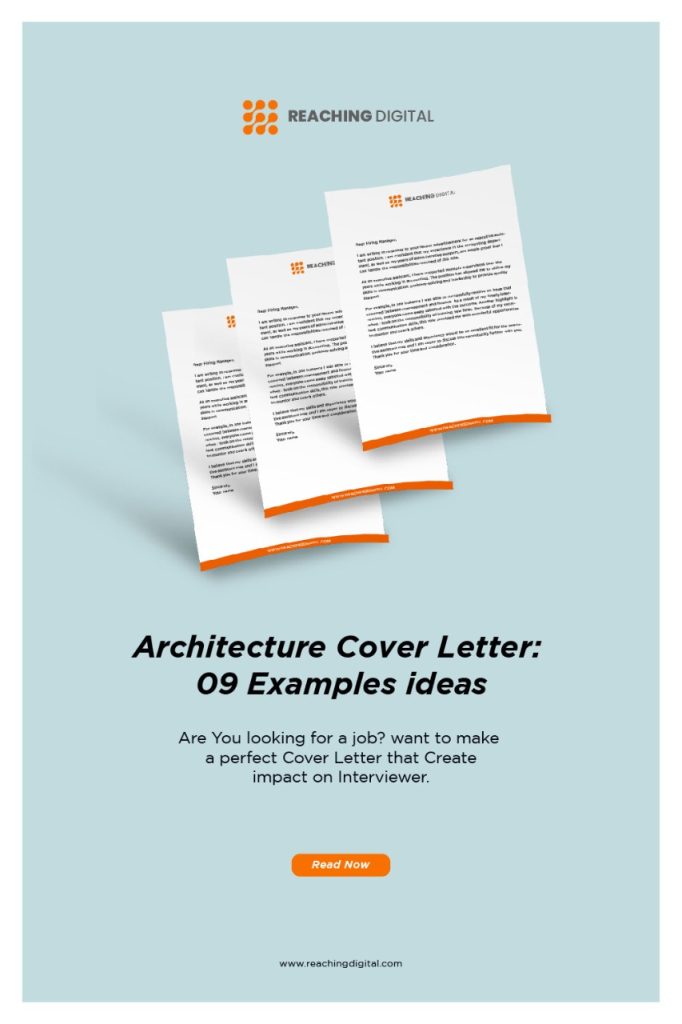 junior architect cover letter