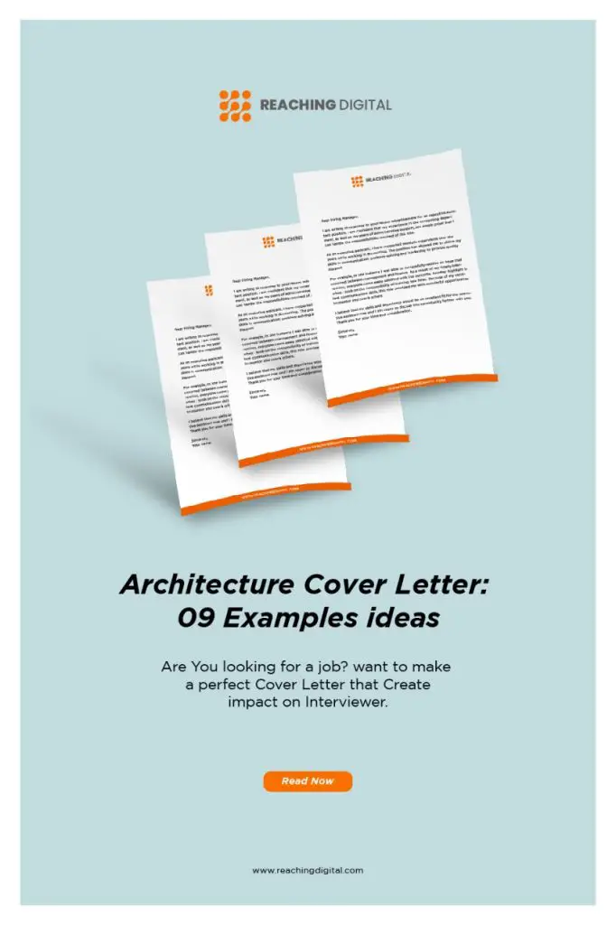 junior architect cover letter