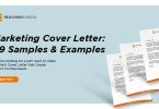 marketing cover letter templates & Samples