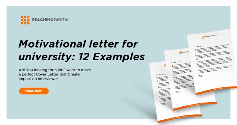 motivational letter for university templates & Samples