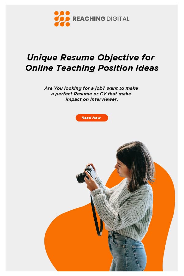 103-unique-resume-objective-for-online-teaching-position-ideas