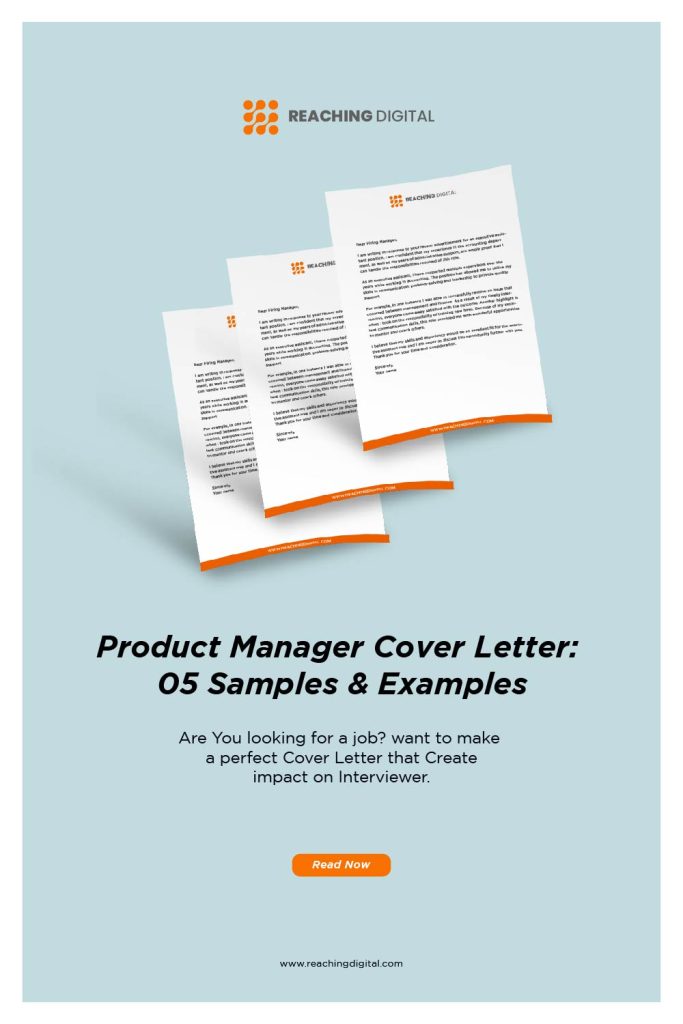 product manager cover letter examples