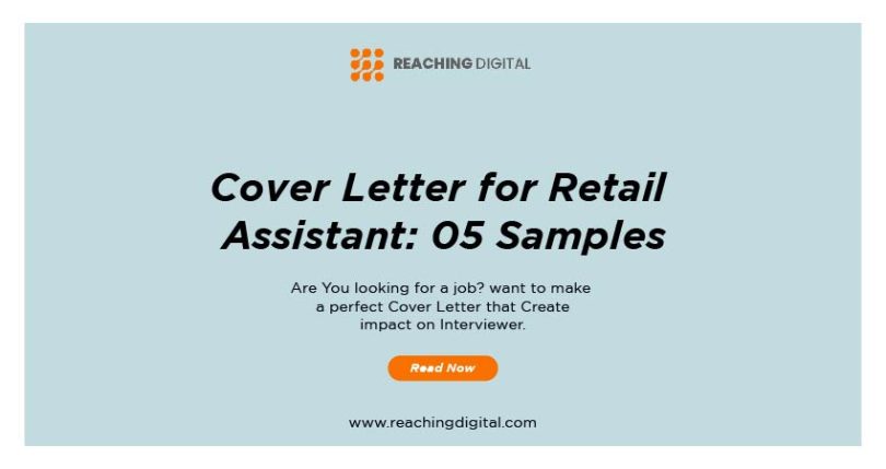 retail assistant cover letter sample