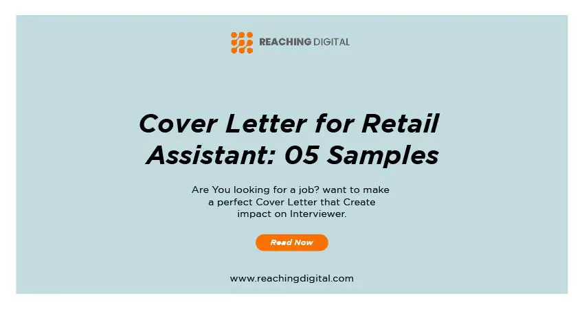 retail assistant manager cover letter