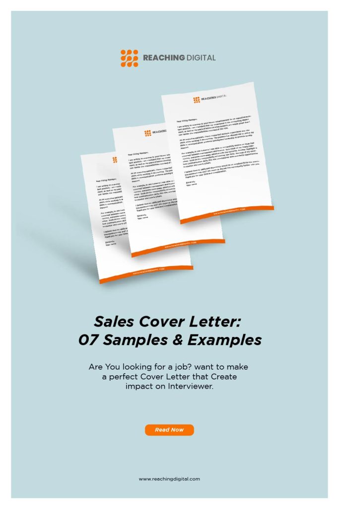 sales cover letter no experience