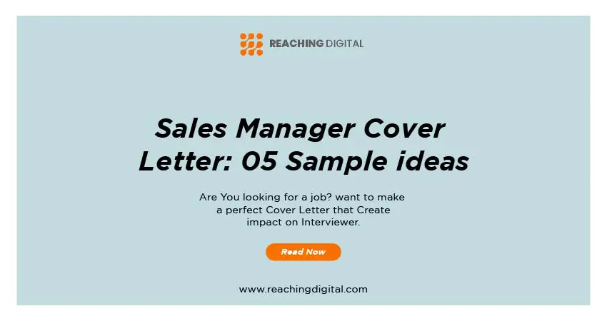 sales manager cover letter examples