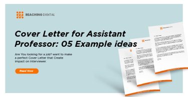 sample application letter for the post of assistant professor