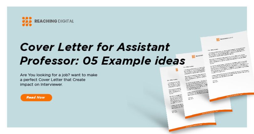 sample application letter for the post of assistant professor