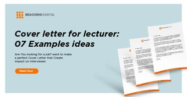sample cover letter for lecturer position in university