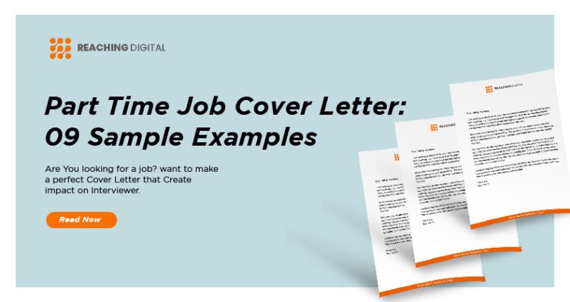 sample cover letter for part time job