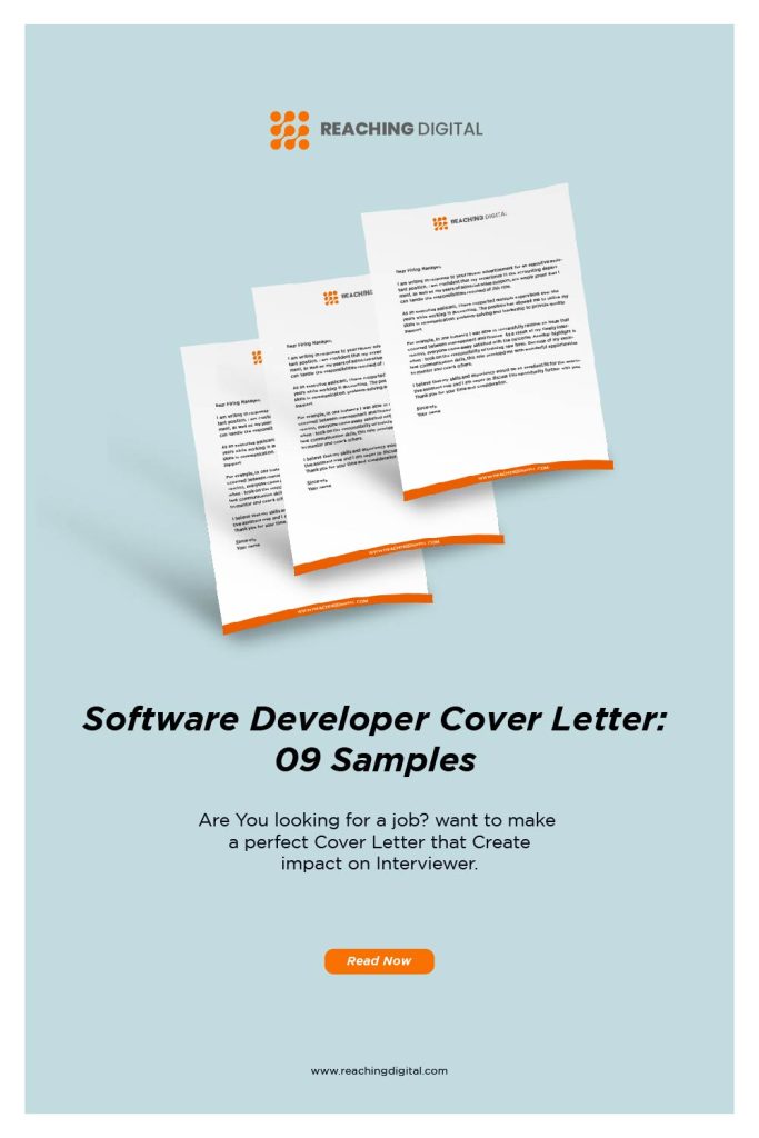 software developer cover letter examples