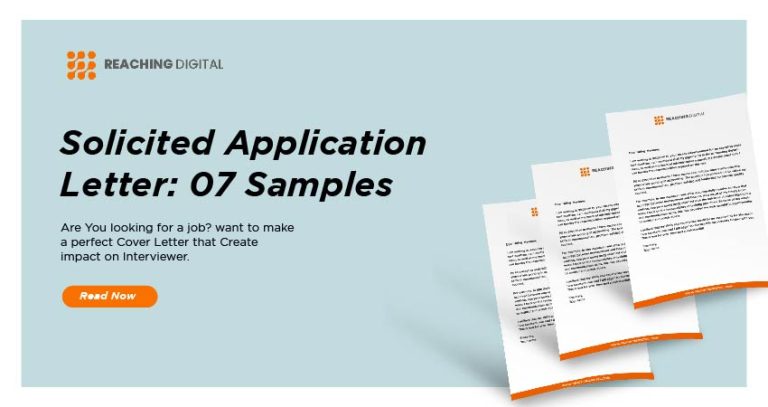 how to write a sample solicited application letter