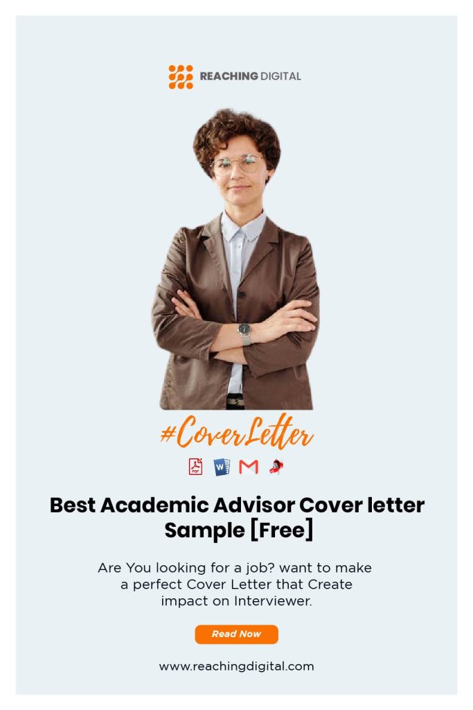 Academic Advisor Cover Letter Example