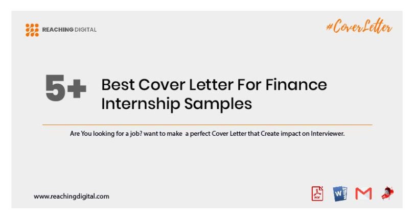 cover letter for finance internship