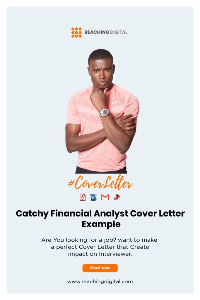 Application Letter For Financial Analyst