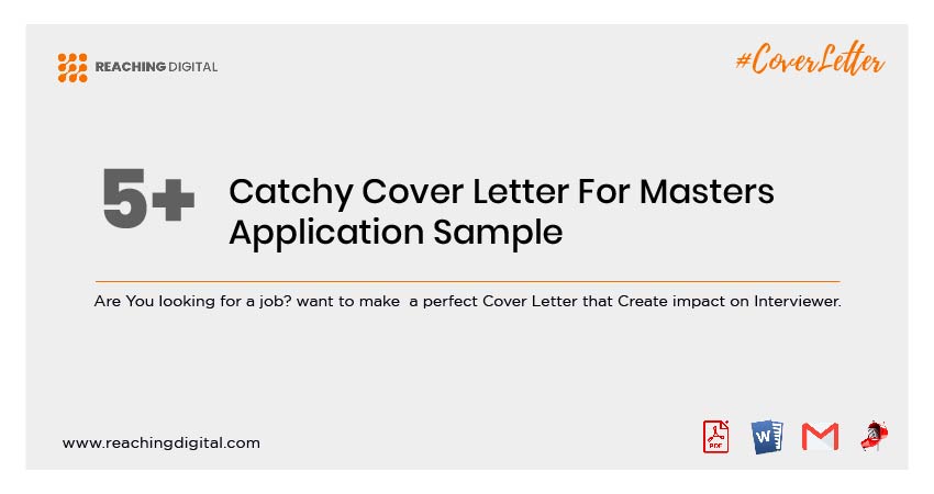 Application Letter For Masters Degree Sample