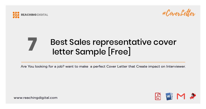 Application Letter For Sales Representative