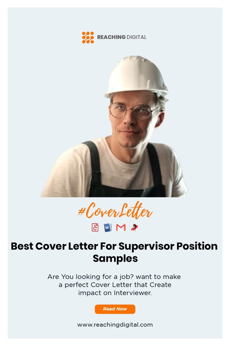 sample cover letter for supervisor position in same company