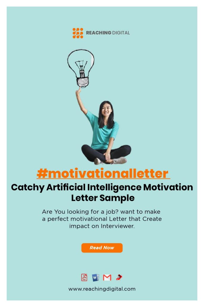 Motivation letter examples for artificial intelligence