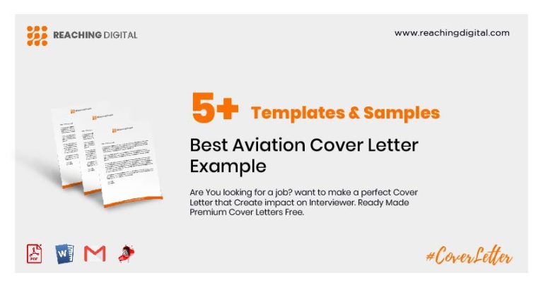 5 Best Aviation Cover Letter Example Reaching Digital   Aviation Cover Letter 768x407 