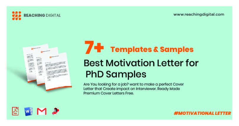 Best Motivation Letter for PhD Samples