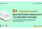 Best Motivation Statement For Un Volunteer Example