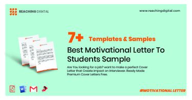 Best Motivational Letter To Students Sample