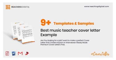 Best Music Teacher Cover Letter Example