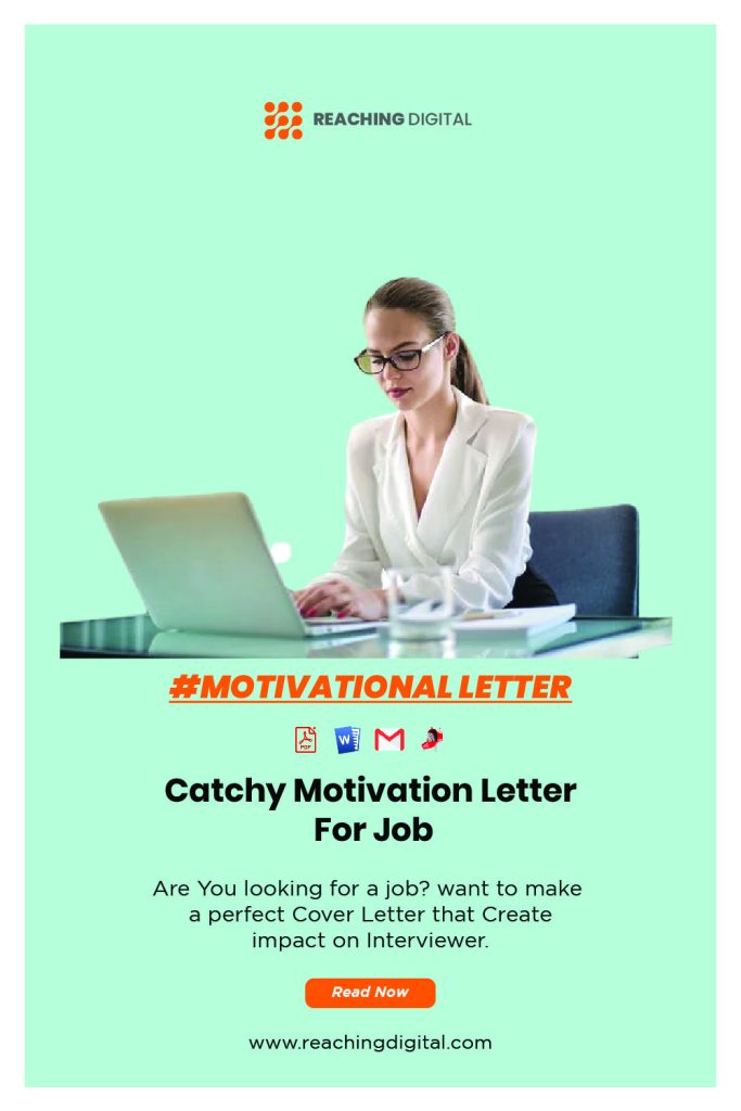 Best motivational letter for job application example