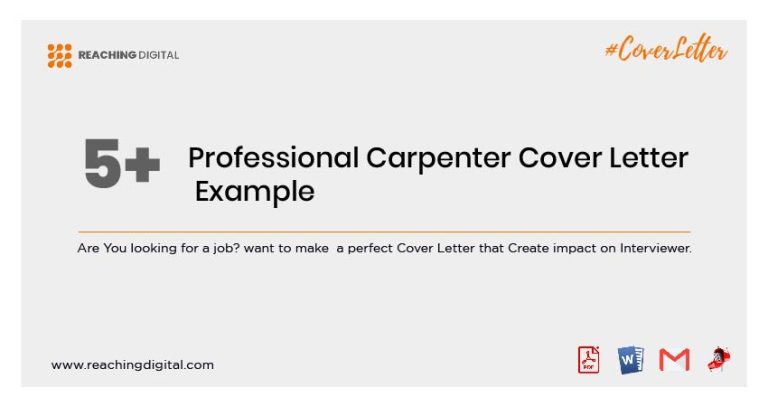 cover letter for entry level carpenter