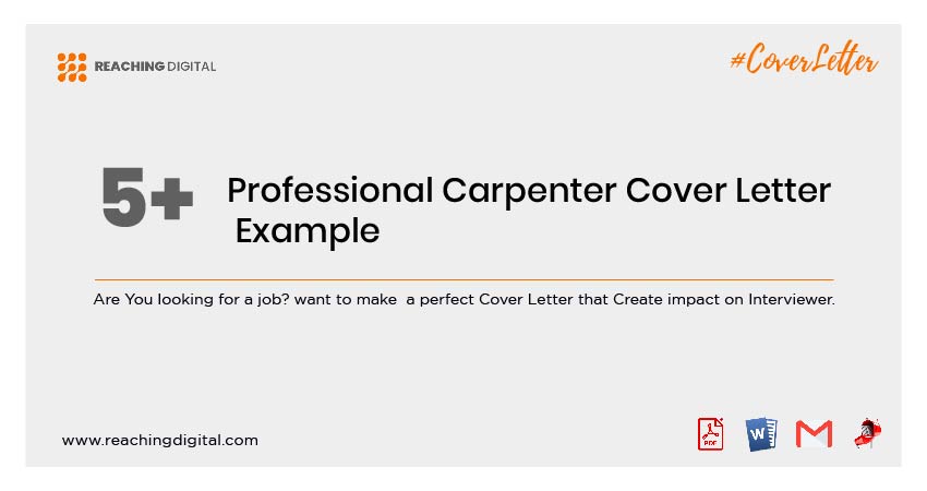 Carpenter Cover Letter Sample