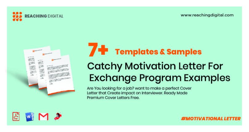 Catchy Motivation Letter For Exchange Program Examples