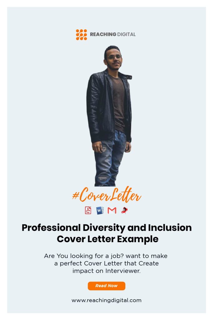 Cover Letter For Diversity and Inclusion