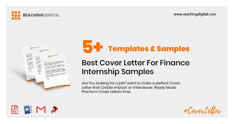 Cover Letter For Finance Internship