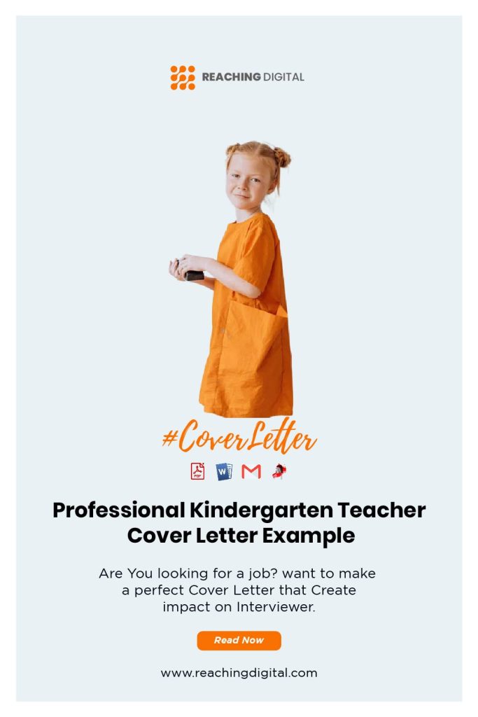 Cover Letter For Kindergarten Teacher Assistant