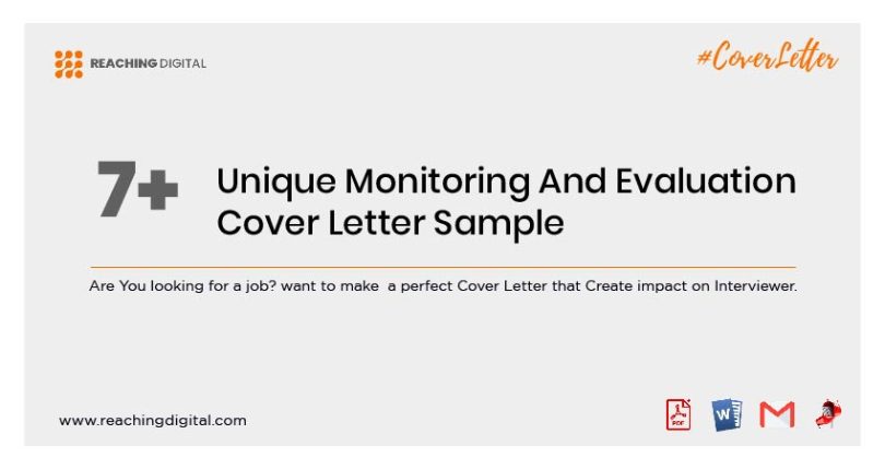 cover letter for a monitoring and evaluation officer